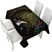 Scary Dark Art The Alchemist's Revenge Plague Mask Tablecloth
