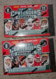 2x 2020 Panini Contenders NFL Football Blaster Box FANATICS EXCLUSIVE Lot