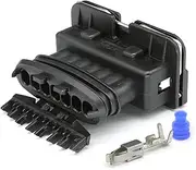 BIZOCA 7Pin 282194-1 AMP Automotive Waterproof Connector 2.8/3.5mm Female Cable Connectors Fuel Spray Nozzle Plug EV1 Ignition Coil(282194-1)