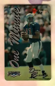 SPRINT / SCORE BOARD Drew Bledsoe, Football ( 1995 ) Phone Card ( EXPIRED )