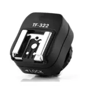 TF322 Flashing Hot Shoe Sync Adapter With PC Port For DSLR Camera Accessories