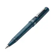 Leonardo Momento Zero Ballpoint Pen in Blue Positano Silver Trim - NEW in Box