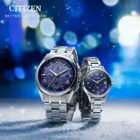 在飛比找momo購物網優惠-【CITIZEN 星辰】冬季Silent Snow寂靜冬雪光