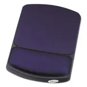 Fellowes� Gel Mouse Pad w/Wrist Rest, 6 1/4 x 10 1/8, Sapphire/Black