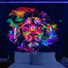 Blacklight Blanket Psychedelic Tapestry Bedroom Hippie Bohemian Tapestries