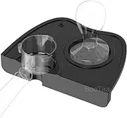 Espresso Tamper Mat, Food Safe Silicone Coffee Tamp Mat Anti-Slip, Corner Tamping Pad Non-Slippery Soft Odorless Holder Pad Black for Barista Tool Home Kitchen Office Bar Shop Worktop by BooTaa