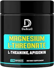 2250MG Magnesium L-Threonate w. L-Theanine & Apigenin - 120 Capsules - Triple Magnesium Complex Supplement