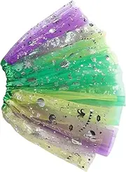 [BESTYASH] Fashionable Glitter Tutu Skirt for Women Carnival Party Skirt Elastic Waistband Mardi Gras Costumes Sequin Dance Tutu