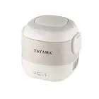 Tayama 1.5 Cup Portable Mini Rice Cooker, White TMRC-03R