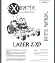 Exmark Lazer Z XP Mower Parts Manual 36 PAGES #'s 320,000 higher 2001