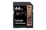 Lexar Professional 64GB SDXC 95MB/s SD Camera Memory TF Card 4K Video DSLR