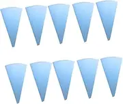 LIGIGWASH 10pcs Eva Icing Piping Bags Reusable Pastry Squeezing Tools for Cake Decorating Flexible and with Smooth Interior for DIY Desserts and Baking