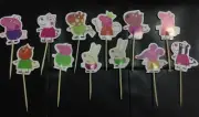 12 Peppa Pig Cupcake Toppers Picks 12 Characters