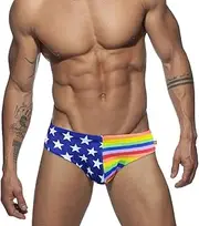 [UXH] Men Push-Up Pad Swimming Briefs Padded Enlarge Sexy Swimwear Sunbath Surfing