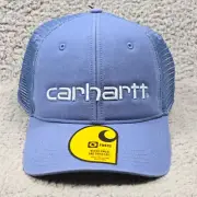 Carhartt Hat Cap Snap Back BLUE Trucker Outdoors Work Wear baseball Mens NWT