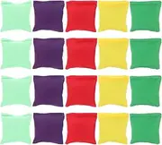 Small Bean Bags 20Pcs Small Bean Bags for Kids Tossing Game Mini Colorful Beanbags Toys Throwing Game Beanbag for Home Schooling Outdoor Activities Supplies