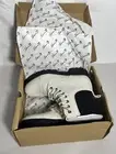 White Combat Style Boot Size 8 Women’s Seven7 Jadon Boot Ivory Black