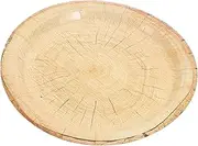 16pcs Rustic Wood Grain Paper Plates for Woodland Theme Parties Farmhouse Weddings Outdoor Picnics Durable Disposable Tableware for Thanksgiving and Birthday Celebrations