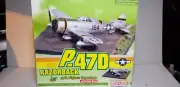 USAAF P-47D "RAZORBACK" 47TH F.S. WITH AIRFIELD BASE 1:72ND SCALE DIECAST MODEL