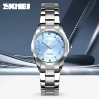 在飛比找蝦皮購物優惠-skmei時刻美高檔女士不銹鋼腕錶時尚防水石英錶小衆女錶手錶