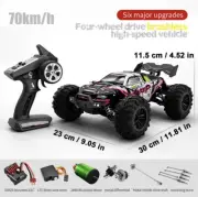 Brushless RC Cars 1:16 Max 70 KPH Fast RC Truck, 4WD-RED