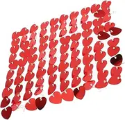 Levemolo Wedding Decoration Shimmer Background Party Supply Wall Backdrop Party Hanging Pendants Party Layout Props Glitter Background Panel Valentine's Day Decor Prop Door Heart Curtain