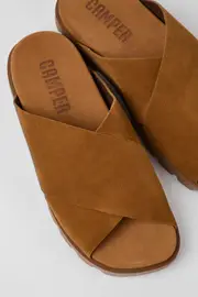 Brutus Sandal Brown nubuck sandals for men