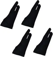 4pcs Two Finger Gloves Tablet Drawing Gloves Left Right Hand Gloves Art Gloves