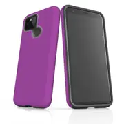 For Google Pixel 5 Case Armour Protective Cover Purple