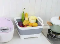 在飛比找Yahoo!奇摩拍賣優惠-可折疊蔬果清洗移動水槽