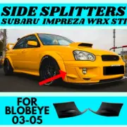 Side Splitter for Subaru Impreza WRX Blobeye STI (03-05) Front Bumper Lips Black