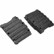 Arlen Ness Black 10-Gauge Rocker Box Top Covers Set for Harley Twin Cam 99-17