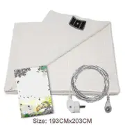 Earthing Grounding Sheet Shield Emf Anti Radiation Conductive Fabric Bed Mat EU Plug 68CMx132CM