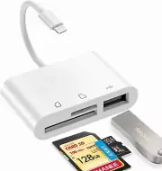 SD Card Reader for iPhone to 3 in 1 USB Camera Adapter OTG Micro SD TF adapter