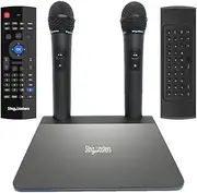 SM-900 PRO Filipino Tagalog English Karaoke Machine,18K Tagalog & English Songs,Android TV Smart Karaoke,Dual Wireless Mics,Wi-Fi,YouTube Karaoke Singing,Video Recording,Apps