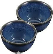 ABOOFAN 2pcs Japanese Style Ceramic Sake Cups Smooth Touch Water Cups for Tea Wine and Soups Elegant Design Easy to Clean for Various Occasions