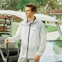 在飛比找momo購物網優惠-【Snowbee 司諾比】男士彈力輕薄抗UV風衣外套(高爾夫
