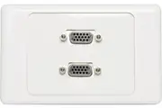 Dynalink Dual VGA Wallplate Dual Cover - Screw Terminals