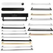 Bathroom Smart UV Heated Towel Rack Drying Machine Warmer LED Single Double Rail