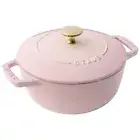 Staub Enameled Pot Wa-NABE Z1032-761 Sorbet Rose Cast Iron Size M 18cm France