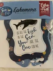 Echo Park Paper SEA LIFE Ephemera 33 Pieces