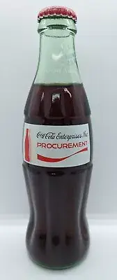 2002 COCA COLA ENTERPRISES PROCUREMENT THE FUTURE IS HERE 8OZ GLASS COKE BOTTLE