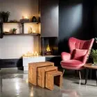 "Bunya" Nesting Wooden Tables Set of 3