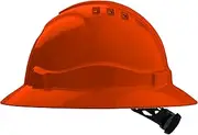 Pro Choice Safety Gear v6 hard hat vented full brim ratchet harness - orange