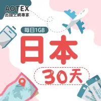 在飛比找momo購物網優惠-【AOTEX】30天日本上網卡每日1GB高速4G網速(手機S