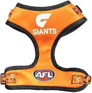 Gws Giants AFL Pet Harness, Official Supporter Gear for Dogs, Medium