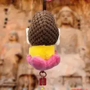 Buddha Plush Pendant Toy Snuggling Home Decor Buddha Stuffed Doll for Family