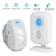 Wireless Welcome Alarm System Infrared Motion Sensors Detector Home Security US