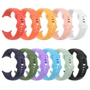 For Pixel Watch Silicone Strap Butterfly Two-hole Monochrome Watch Wristband