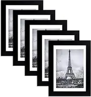 5PCS Picture Frame Black Frame Can Display 5x7Inch Picture,Photo Frames For Wall Mounting Or Table Top Display,Multi Collage Gallery Square Photo Frames
